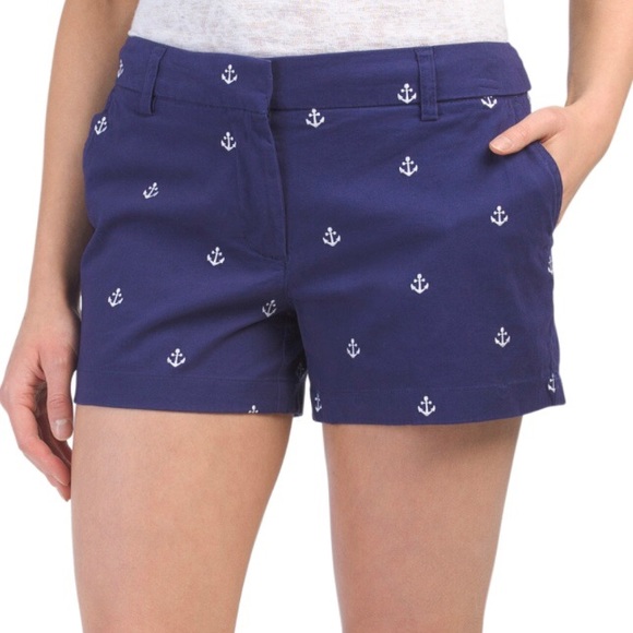 {Cambridge} Navy Embroidered Anchor Shorts ⚓️ - Picture 7 of 8